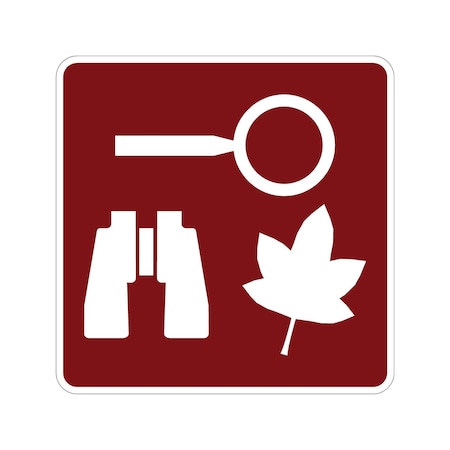 Sign Solutions Usa Nature Study Area (Symbol), Aluminum, 24 in x 24 in DUS08HWT2424RS-141